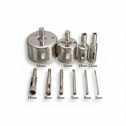 Kit Scie Cloche pour carrelage argent à tailles multiples