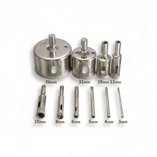 Kit Scie Cloche pour carrelage argent à tailles multiples