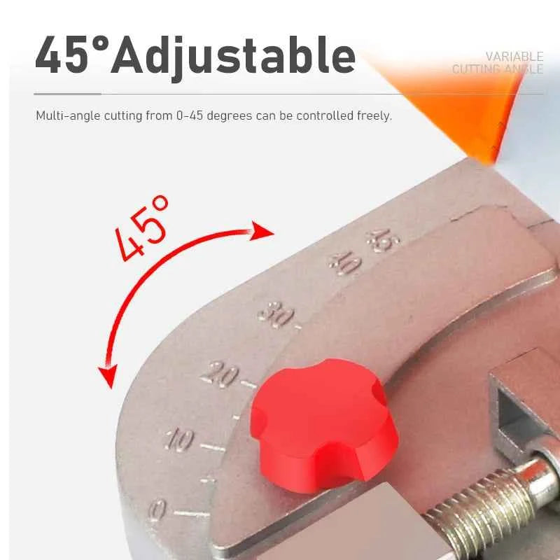 Scie Circulaire électrique mini orange à étau