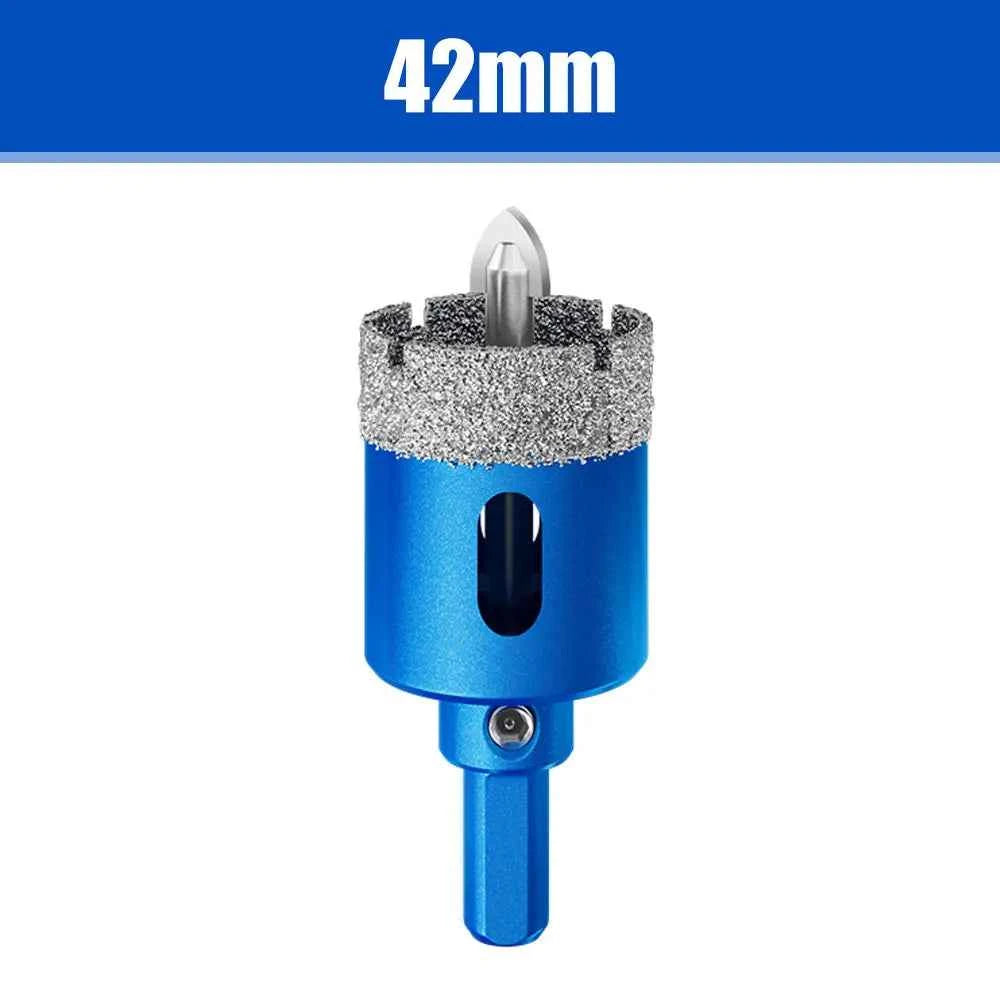Lame De Scie bleu diamantée avec foret central