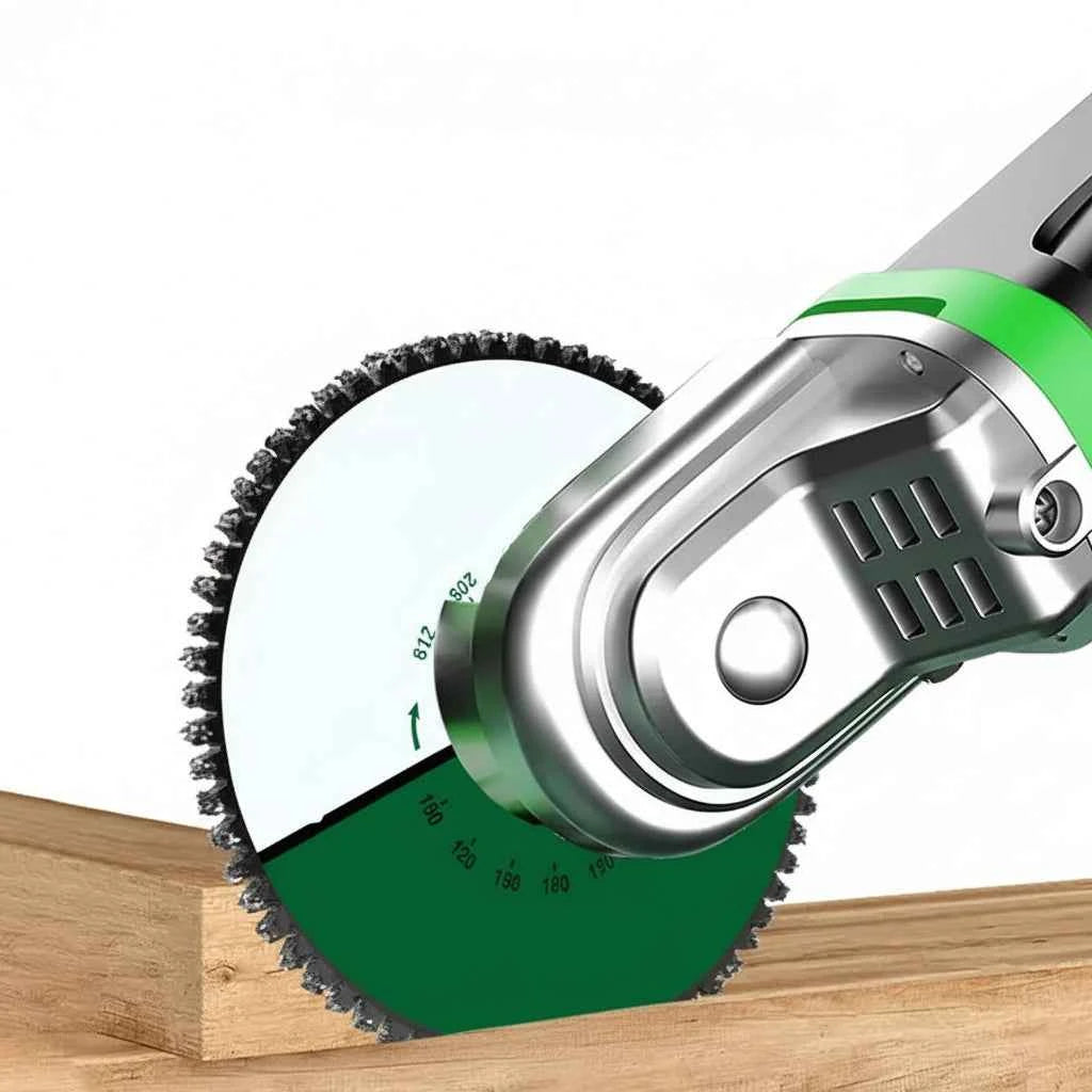 Lame De Scie Circulaire argent verte dentée