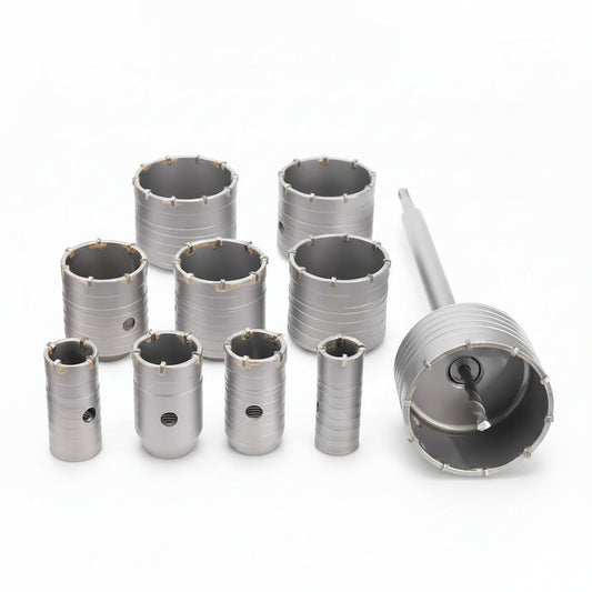Kit Scie Cloche pour béton en acier argenté