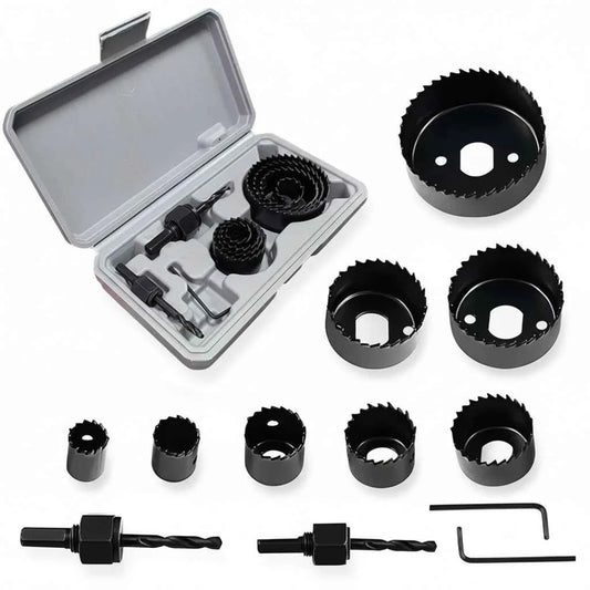 Kit Scie Cloche à dents noires pour bois portative
